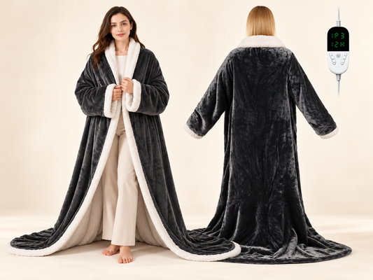 Glowvera CozyHeat – Tragbare Heizdecke mit Ärmeln
